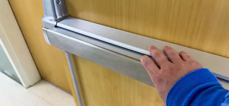 Installing a Push Bar on a Door Silver Firs